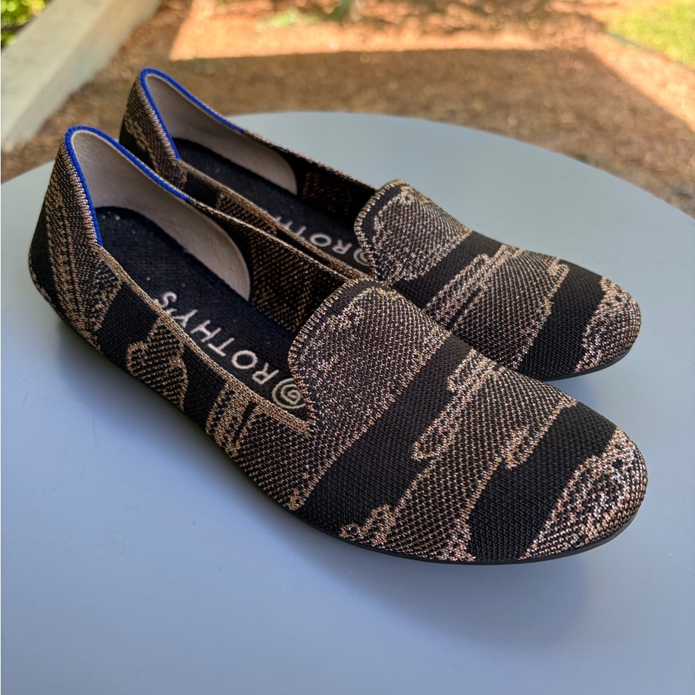 Rothy's The Loafer in Golden Shimmer